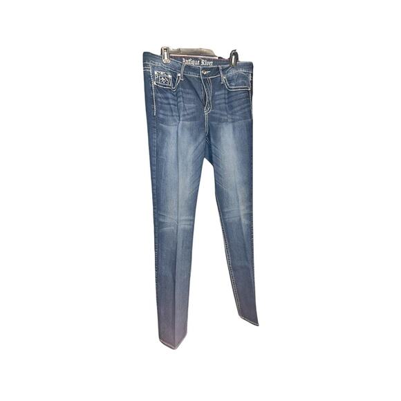 Antique Rivet Womens 34 With Rhinestone Trim Western Sparkle Y2K VTG Feminine - Picture 2 of 9